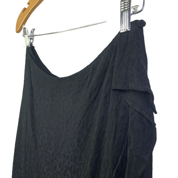 ILLA‎ ILLA Black Animal Print Wrap Midi Skirt - Picture 3 of 9